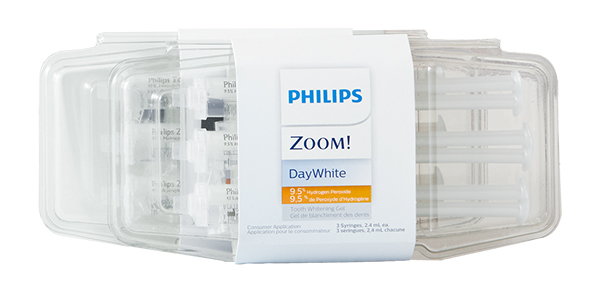 Contents of a Philips Zoom! Delivered box four