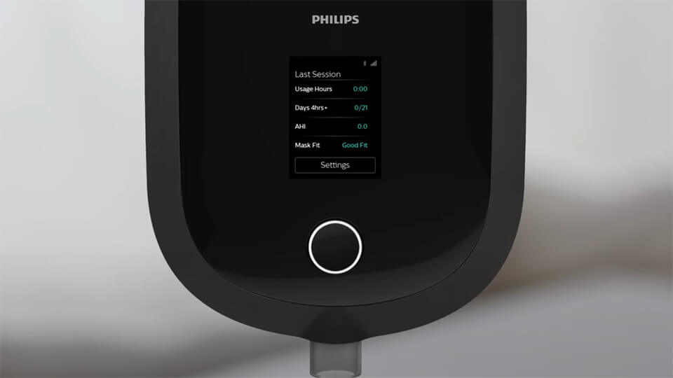 Menus et fonctions de confort pour le Philips DreamStation&nbsp;2 CPAP Advanced