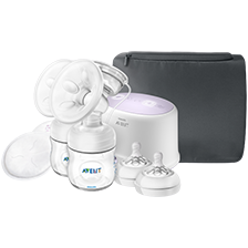 Tire-lait &eacute;lectrique double Comfort et t&eacute;tines Philips&nbsp;Avent