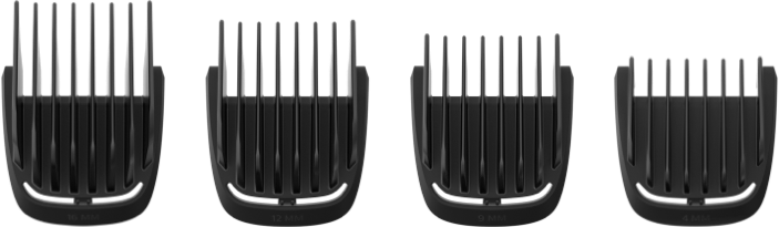 Quatre&nbsp;peignes larges pour cheveux